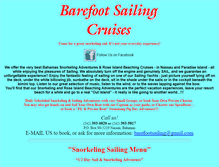 Tablet Screenshot of barefootsailingcruises.com